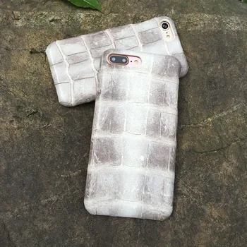 

Stock ! Natural crocodile belly Skin Real Genuine Leather case for iPhone 6 6s 4.7'' 7 plus Phone cover for iPhone 6S Plus 5.5''