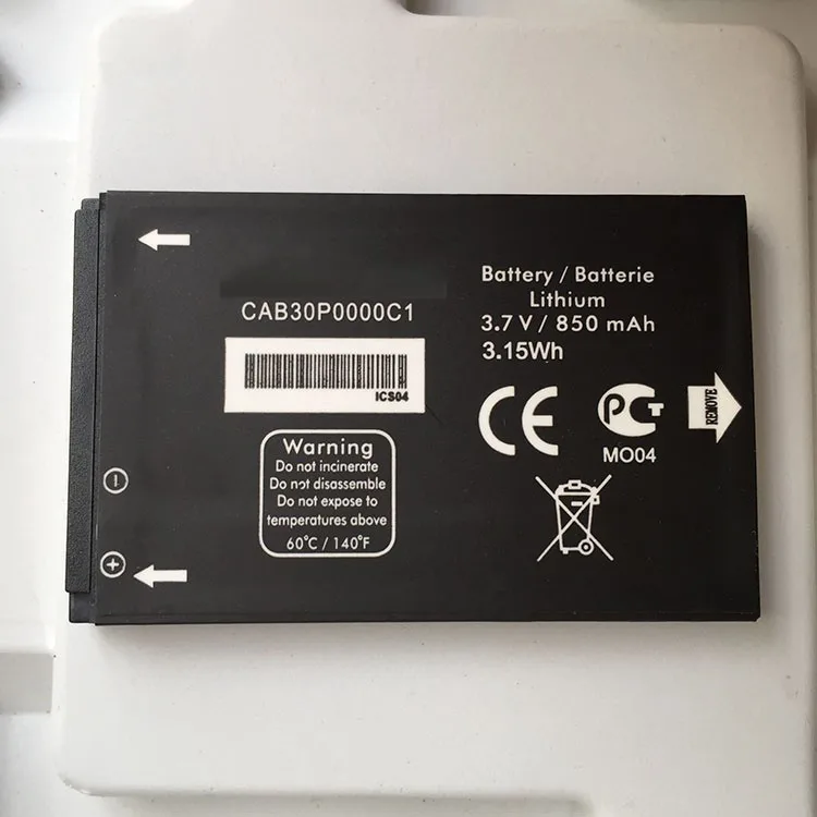 Replacement 3.7V 850mah CAB30P0000C1 Battery For ALCATEL OneTouch OT-800 OT-802 OT-808 OT-799 OT-799A OT-802Y OT-E206C Batteries | Мобильные