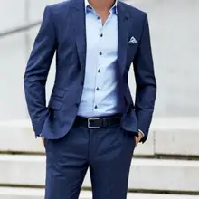 3 предмета(куртка+ брюки+ платок), выполненный на заказ, модный костюм Terno Masculino, брендовый формальный прилегающий смокинг, дизайнерские мужские костюмы