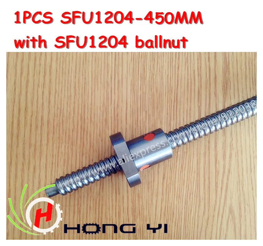 1 шт. ШВП SFU1204-L450mm+ 1 шт. RM1204 шарико-ballnut для ЧПУ и BK10/BF10 стандарт обработки