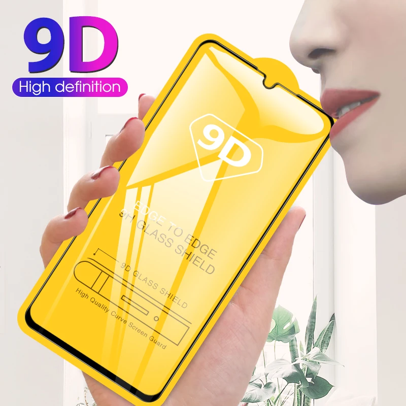 

9D Curved Tempered Glass For Huawei Y7 Y6 Pro 2019 Y5 Prime 2018 Screen Protector Y7 Prime Y9 2019 Full Cover Protective Film