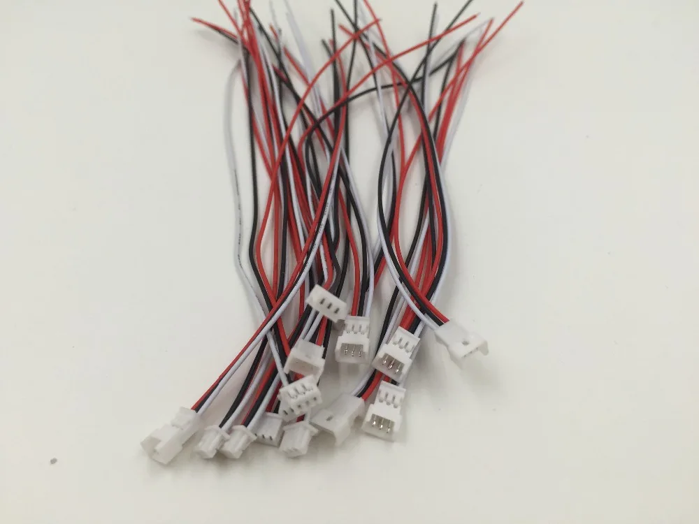

20 Pair Micro JST 1.25 3-Pin Male and Female Connector plug with Wires Cables