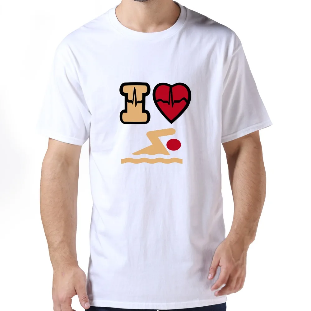 Funny Quotes Samurai tee shirt geek I Love Swimming t shirts for men s Hot