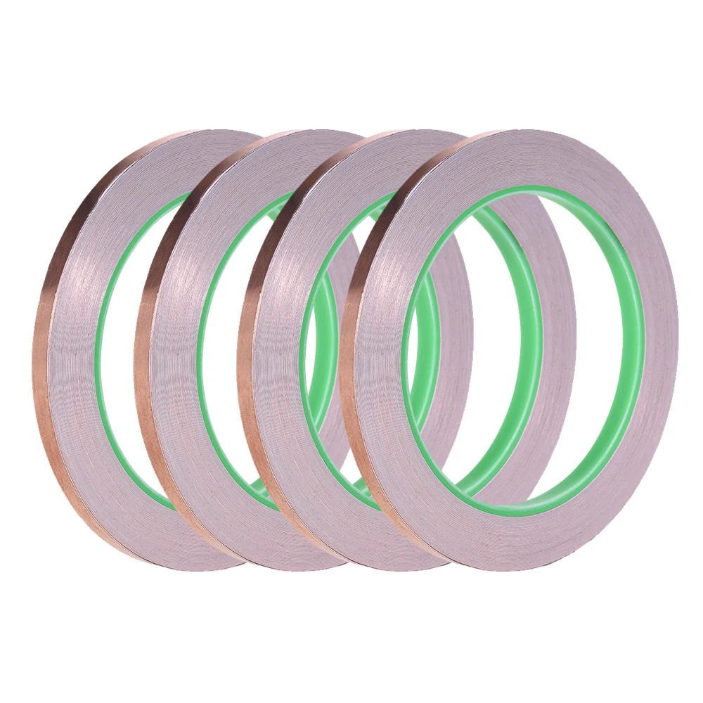 4 Tapes/ Pack Copper Foil Tape with Conductive Adhesive for EMI