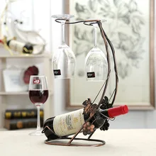 Креативный подвесной держатель для винного стекла, винный стеллаж, металлический кронштейн, демонстрационная стойка, стойка для винного бара, кронштейн, украшения, органайзер для винного стекла