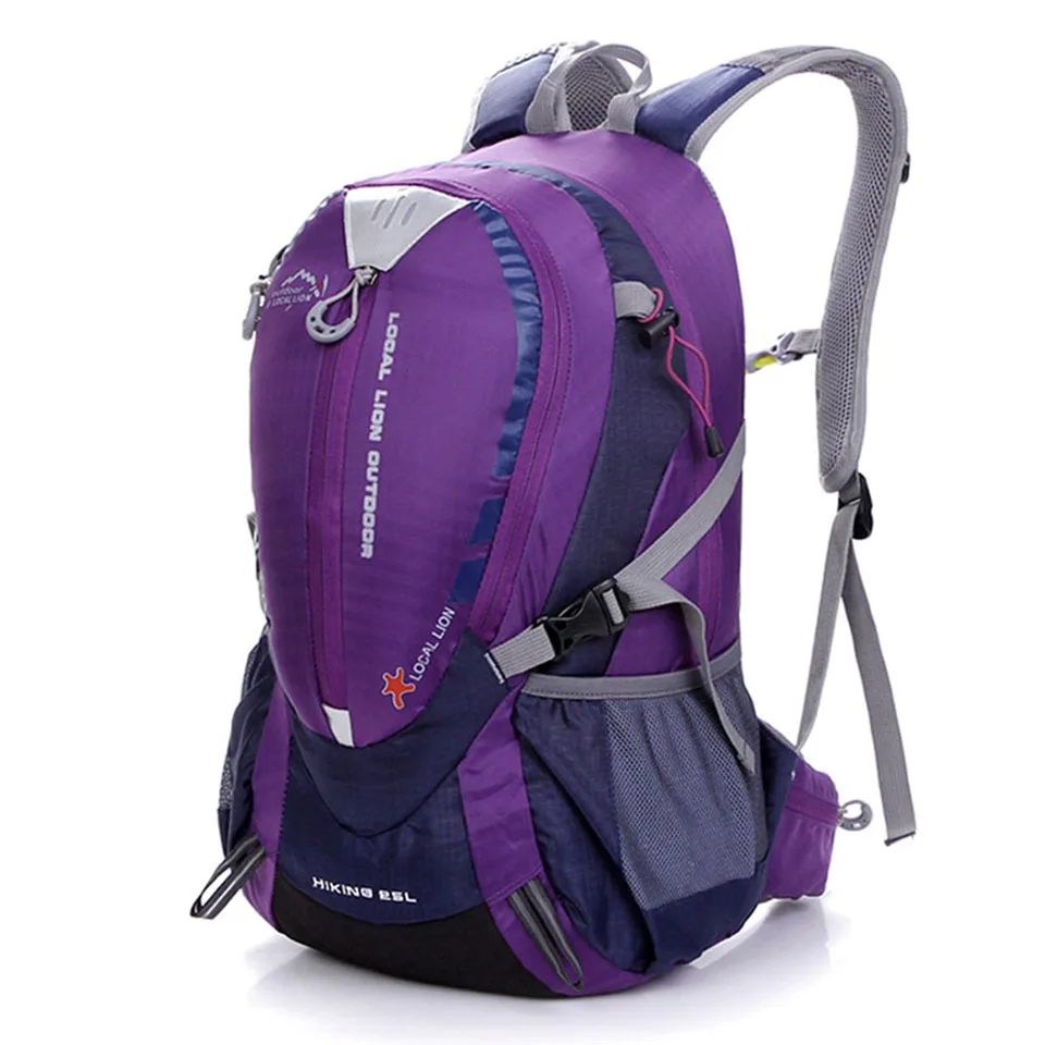 Местный лев Открытый велосипедный рюкзак для верховой езды рюкзаки для велосипеда дорожная сумка для велосипеда рюкзак для спорта кемпинга походный рюкзак 25л - Цвет: Purple