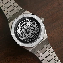 DIDUN Men Watches Top Brand Luxury Mechanical Automatic Watch Fashion Business Watch steel strap Wristwatch forsining top brand luxury mechanical watch men tourbillon small sub dials display magnet strap 2018 new fashion auto wristwatch