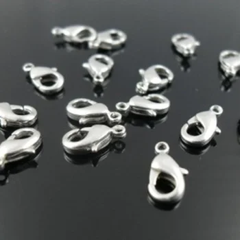 

Free Shipping 500Pcs/Lot 10mm Lobster Claw Clasp Jewelry Finding Lobster Clasp Parrot Clasps Hook Golden/Silver/Bronze/Copper