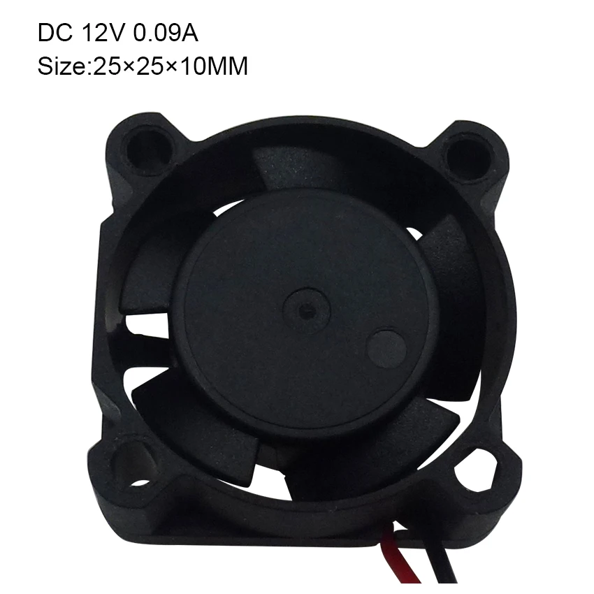 Оптовая продажа 5 шт. DC вентилятор в 0.2A 2 Pin 25x25x10 мм PC компьютер CPU система