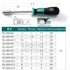 Pro'sKit Hollow-Shaft Nut Driver Hex Bit Socket Key Wrench Screwdriver Hand Tools 7-18mm Metal Socket Driver Hex Nut Key Wrench ► Photo 2/6