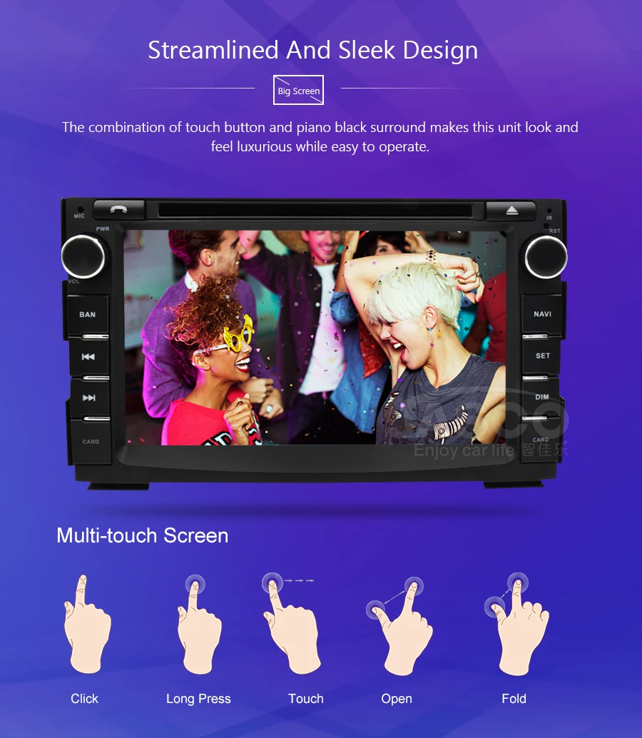 Flash Deal Android 8.0 Car DVD Player GPS Glonass Navigation Multimedia for Kia Ceed 2010 2011 2012 Auto BT RDS Radio Audio Video Stereo 4