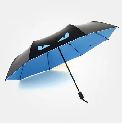 Fancytime складные женские зонты, дождь, модные Карманные женские зонты, анти-УФ зонтик, Paraguas зонтик для женщин, детей - Цвет: BLUE