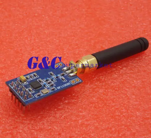 

CC1101 Wireless Transceiver 315/433/868/915MHZ + SMA Antenna Wireless Module