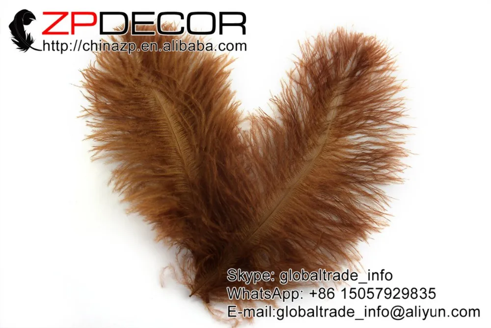 25-30CM Brown Dyed Ostrich feather (5)