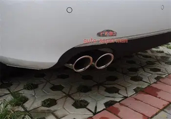 

CHROME EXHAUST MUFFLER TIP PIPE For Audi A4 B8 2.0 2009 2010 2011 2012 2013 2014
