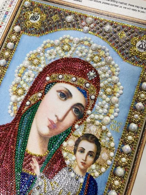 8005 300 5D DIY Diamond Embroidery Beadwork Icons Religion Diamond Painting 3D Crystal glass Drill Diamond Mosaic Religious Pearls pattern rhinestone Bead Orthodox home decor (3)