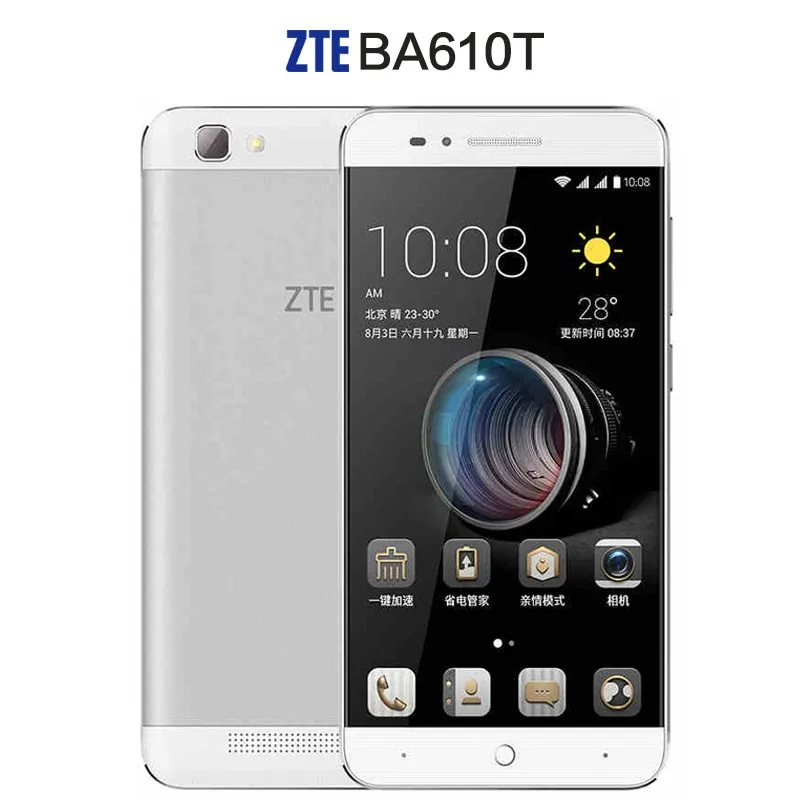 Чехол в подарок zte BA610T MTK6735P четырехъядерный телефон Android 5,1 2G ram 8G rom 8MP 4000mAh Dual SIM 8MP OTG telefone