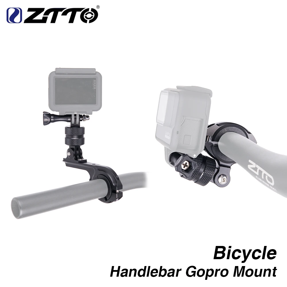 

ZTTO 360 Bicycle Handlebar Rotatable GoPro Mount Bike Camera Mount Holder Adapter Bracket for Go pro Xiaomi Virb MTB Road Bike