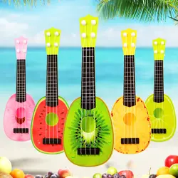 Симпатичные Фрукты Гавайская гитара Музыка раннего образования развитие образования игрушки для детей Забавный музыкальный четыре