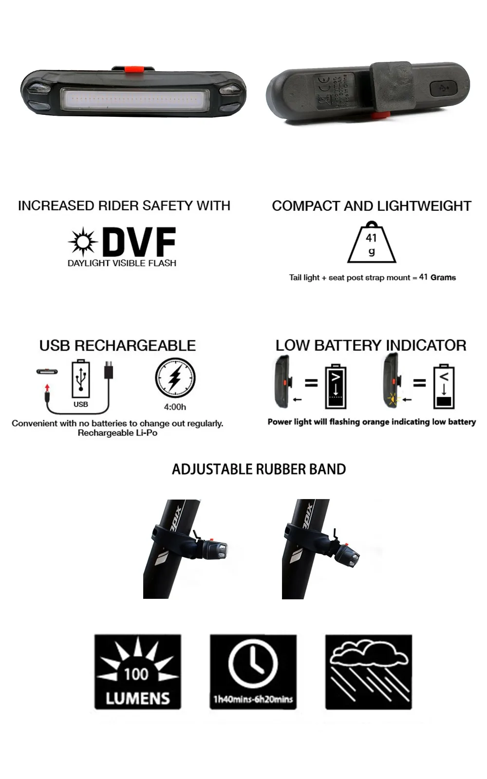 Discount ZTTO Waterproof MTB Moutain Road Bike Bicycle Cycling Front Rear USB Rechargeable Safe 30 LED 100 Lumen Light Taillight WR01 5 Discount ZTTO Waterproof MTB Moutain Road Bike Bicycle Cycling Front Rear USB Rechargeable Safe 30 LED 100 Lumen Light Taillight WR01 5