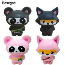 Besegad Jumbo супер мягкое милое каваи имитация ниндзя медленное нарастающее при сжатии игрушка для детей взрослых снимает стресс беспокойство