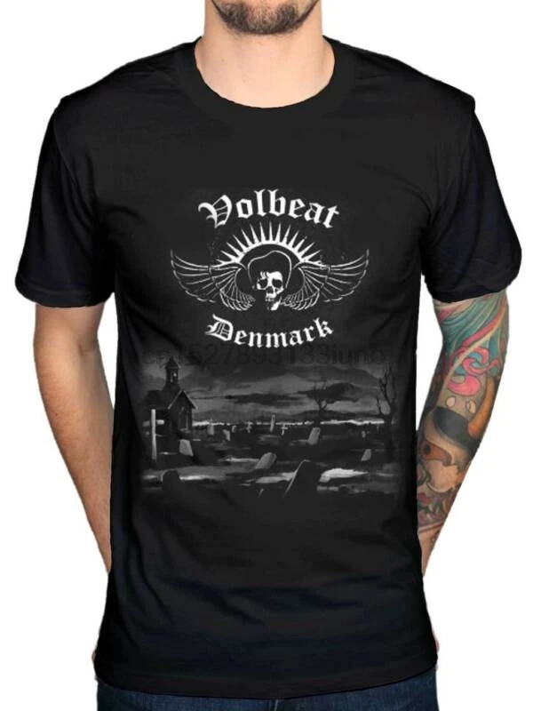 

Volbeat Denmark Graveyard Logo T-Shirt Heavy Metal Merch All Sizes