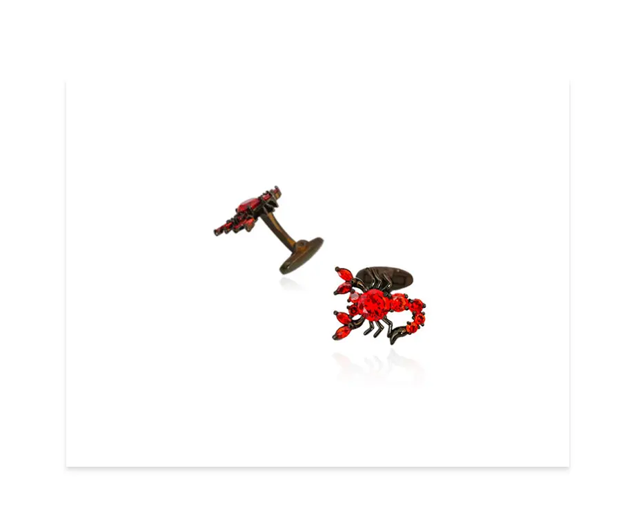 Scorpion мужские запонки качество Медь друг яркая французская запонка пуговица костюм Деловые свадебные подарки рубашки запонки ювелирные изделия