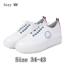 Кружево до Обувь женские туфли-оксфорды лоферы на плоской подошве; женские повседневные туфли на плоской подошве Первоклассное качество, Большие размеры 34-43