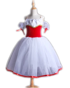 

New Children's Ballet Dress Teamed A Word Shoulder for Acrobatics Stage Princess Children's Costumes for Performances
