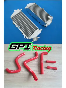 

aluminium radiator +RED hose FOR Kawasaki KX125 KX250 KX 125 250 1999-2002 2001 2000 99
