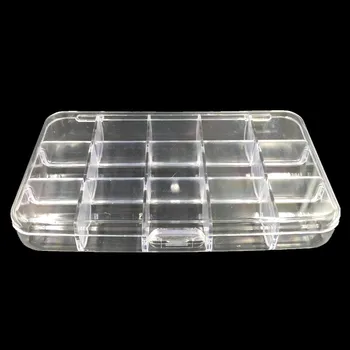 

2Pcs Rectangle Carrying Case Clear Acrylic Storage Boxes Display Container 150x99x25mm