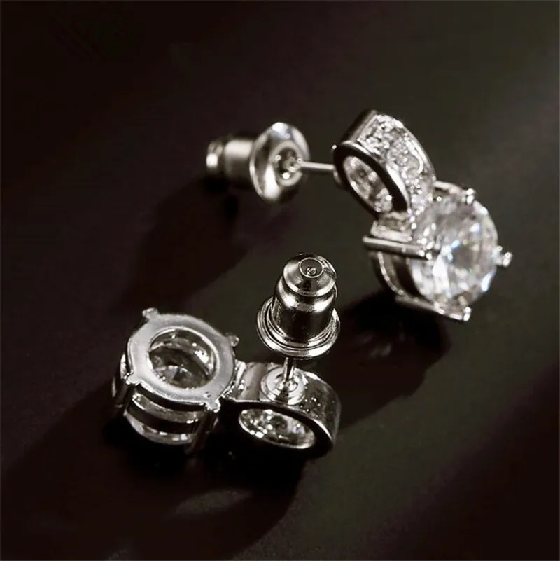 Vintage AAA zircon Crystal stud earrings for women boucle d'oreille femme pendientes  jewelry christmas austrian crystal DE39 (11)