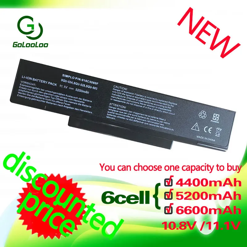 

Golooloo 11.1V Laptop Battery for Asus F3J A9 A32-F3 A9R A9T A9W F2 F2F F2Hf F2J F2Je F3 F3E F3F F3H F3Ja F3Jc F3JF F3Jm F3Jp