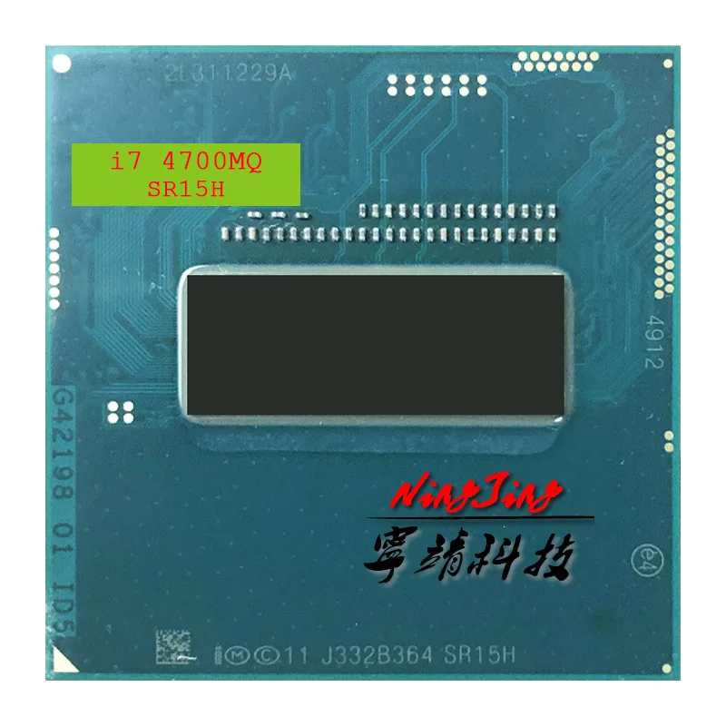 

Intel Core i7-4700MQ i7 4700MQ SR15H 2.4 GHz Quad-Core Eight-Thread CPU Processor 6M 47W Socket G3 / rPGA946B