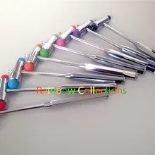 8 цветов медицинский Неврологический Молоток ударный диагностический рефлекс перкуссионный молоток