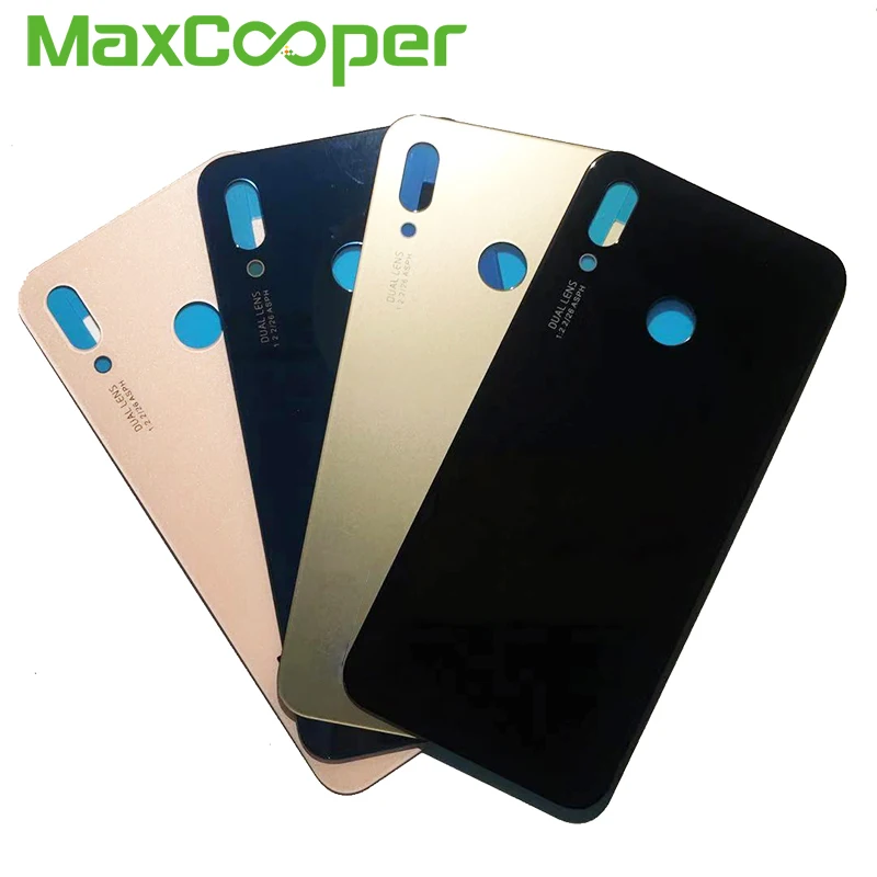

10PCS/Lot Top Quality For Huawei Nova 3e P20 Lite Battery Cover Rear Back Housing Door With Adhesive Sticker
