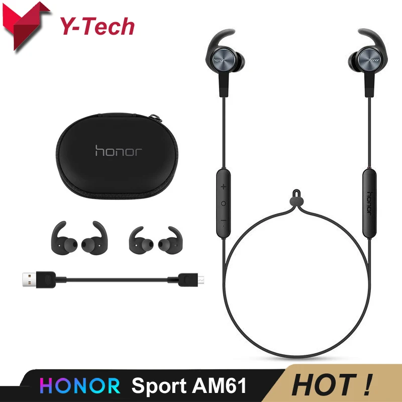 

Huawei Honor xSport AM61 Huawei Honor Bluetooth Headset Sport Earphone IPX5 Waterproof BT4.1 Mic Control Wireless