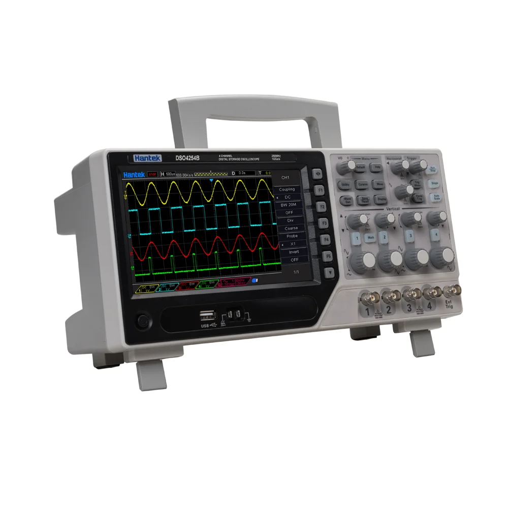 Цифровой осциллограф 4CH 200 МГц Пропускная способность 1GS/s частота дискретизации передовая цифровая система запуска Hantek DSO4204B