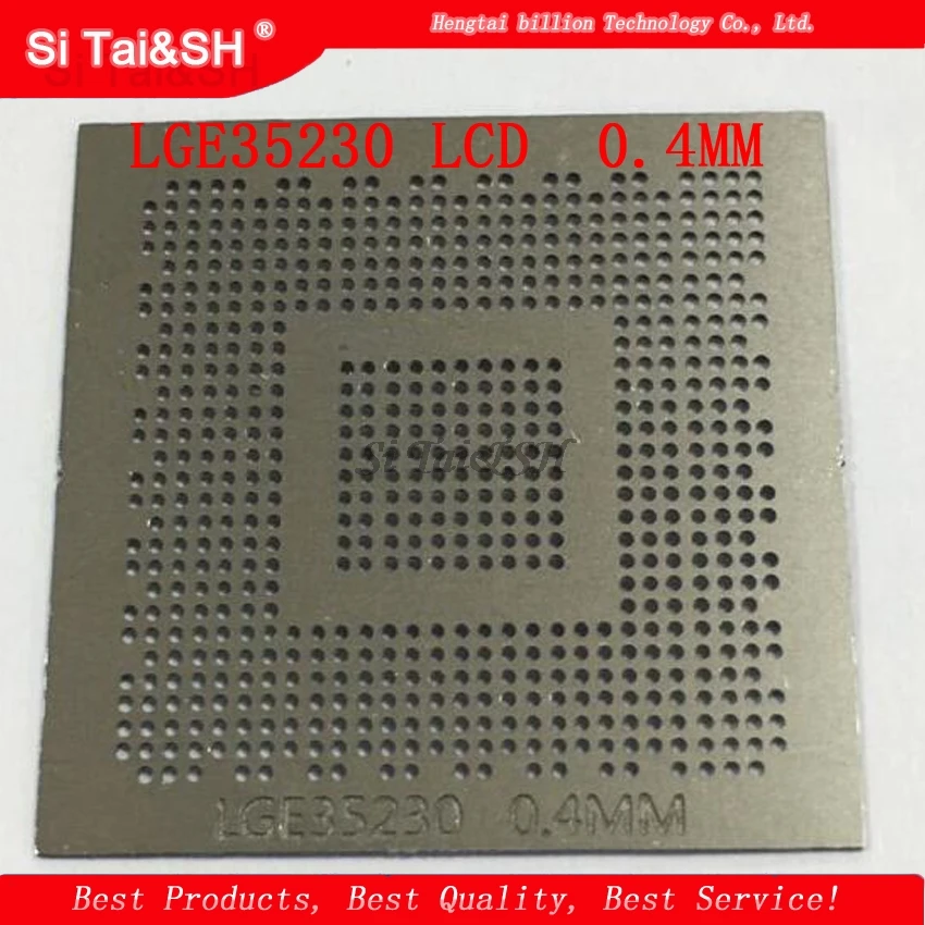

LGE35230 LCD 0.4MM aquecimento direto BGA Template Stencil steel mesh chip size steel mesh 1pcs