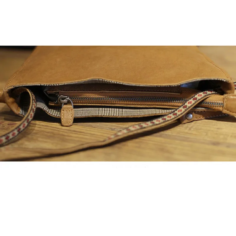 AETOO New women's bag Korean version of the wild art retro soft leather shoulder bag bucket small bag sheepskin Messenger bag