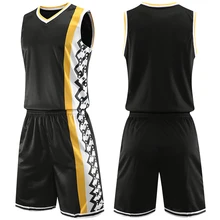 Новые мужские баскетбольные Трикотажные изделия, комплекты униформы, индивидуальные спортивные костюмы для взрослых, дышащие баскетбольные майки, рубашки, шорты