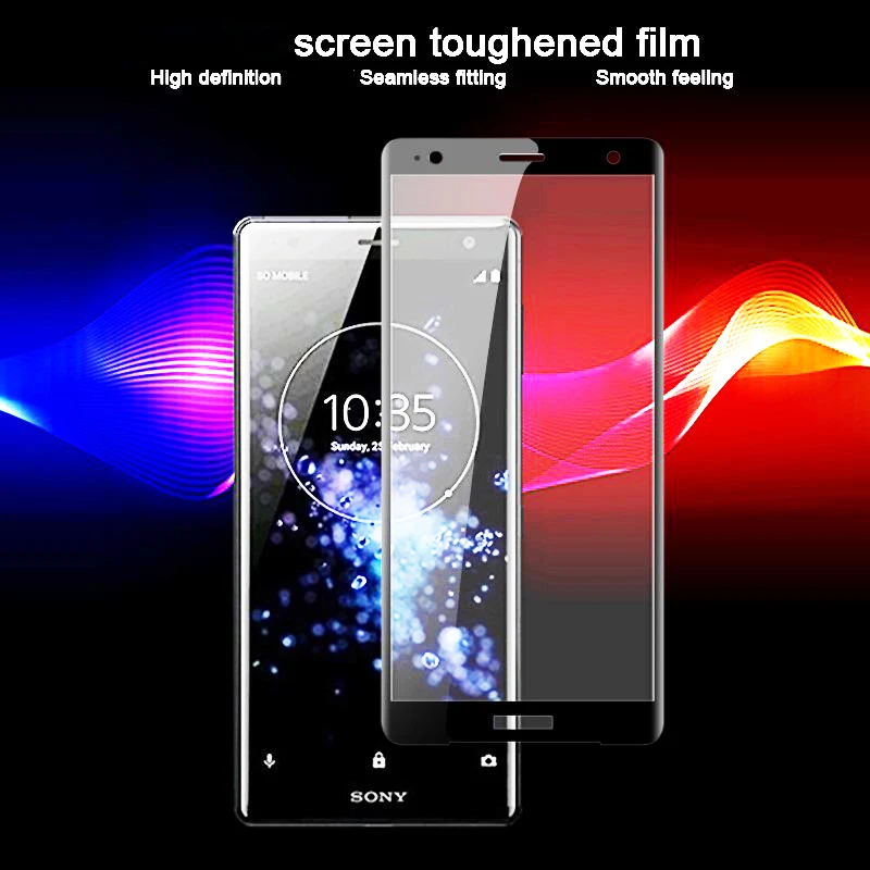 Закаленное стекло с полным покрытием для Sony Xperia X XA XA1 XA2 Ultra XZ1 XZ2 Compact XZ Premium XZS XP