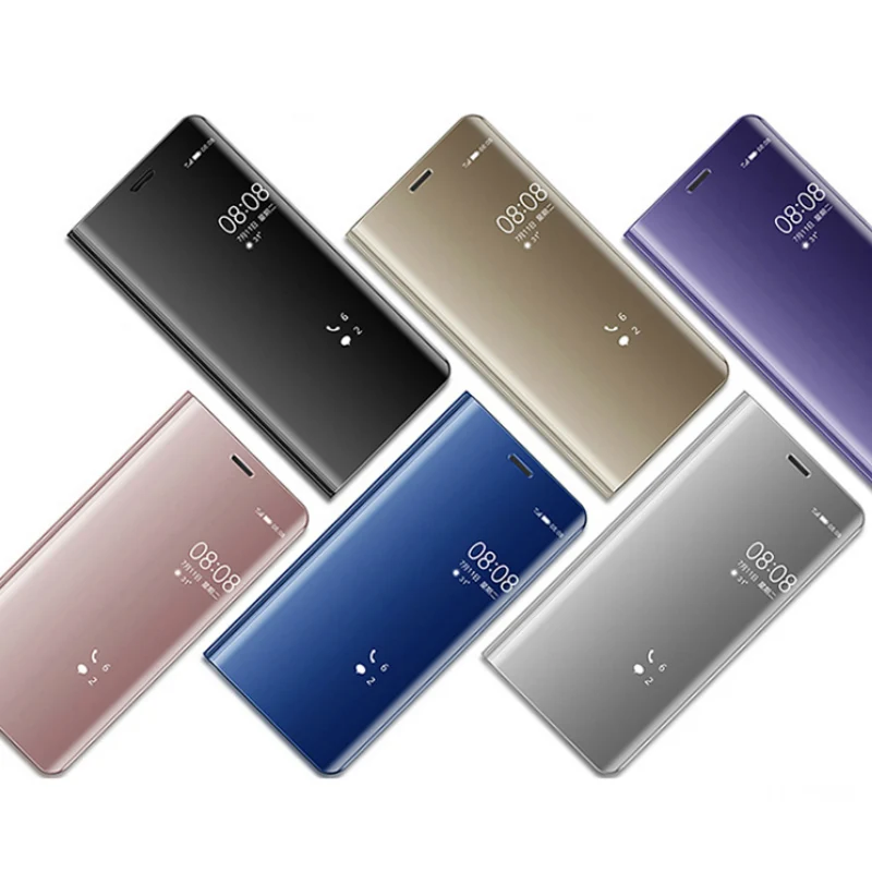 Модный умный зеркальный флип чехол для HUAWEI Honor 7A 7C Pro телефона с функцией вид P10 P20 9