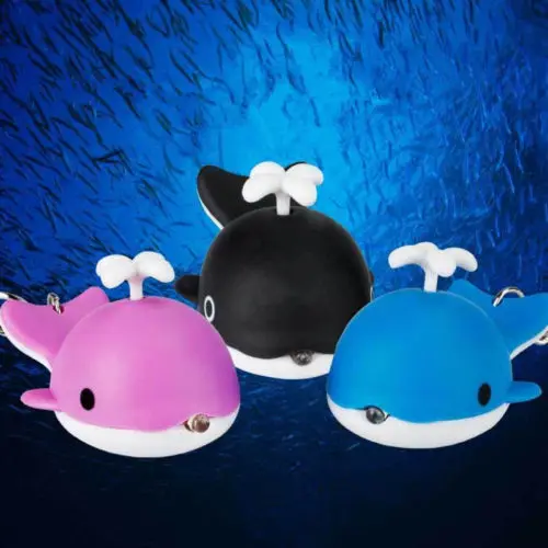 

5PC Wholesale Sound Light Key Chains Flashlights Sound Rings Toys Cute Whale LED Keychains Creative Birthday Child Gift Pendant