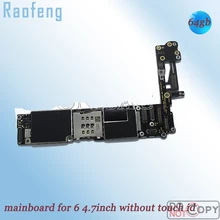 Raofeng хорошее качество 64 Гб без сенсорного ID разблокированная материнская плата для Iphone 6 4,7 дюймов Disassembl материнская плата с чипом логическая плата