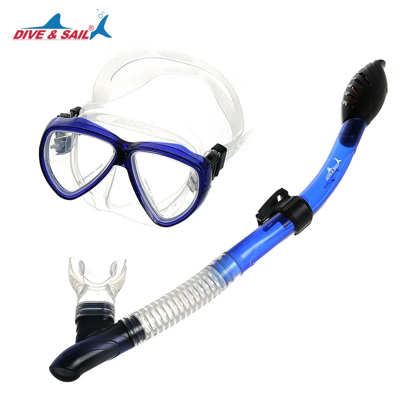 Набор масок для дайвинга и паруса, силиконовая маска для подводного плавания, очки для дайвинга, линзы для близорукости, набор для дополнительной трубки
