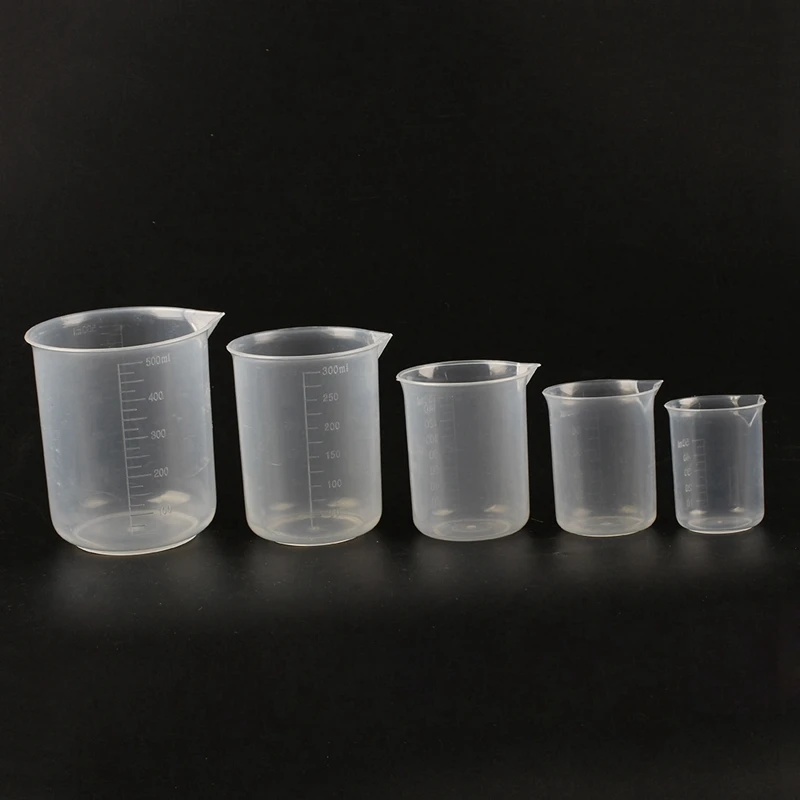 50 100/150 250 500 мл прозрачный пластиковый beakers graduate