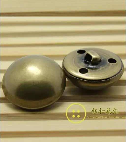 

Plating Pure copper silver yellow color mushroom metal shank button coat buttons 100pcs/lot free shipping