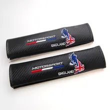 Черный Автокресло плечевой ремень подушки углеродного волокна 2 шт./пара подходит для Универсальный Amarok Beetle ЦК Eos Golf GTI Jetta S60