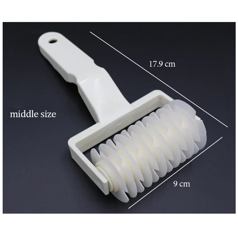 1pcs Plastic Pull Net Pizza Knife Wheel Pasta Lattice Roller Cutter Dough Biscuit Pie Kitchen Baking Tool Cutter Accessories